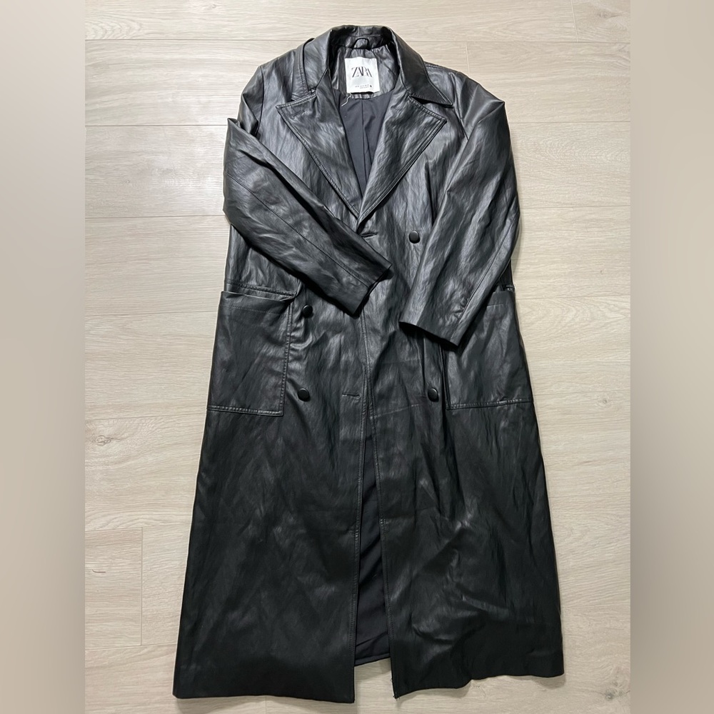 Leather Trench Coat